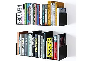 Wallniture Bali Floating DVD Shelf with Metal Frame
