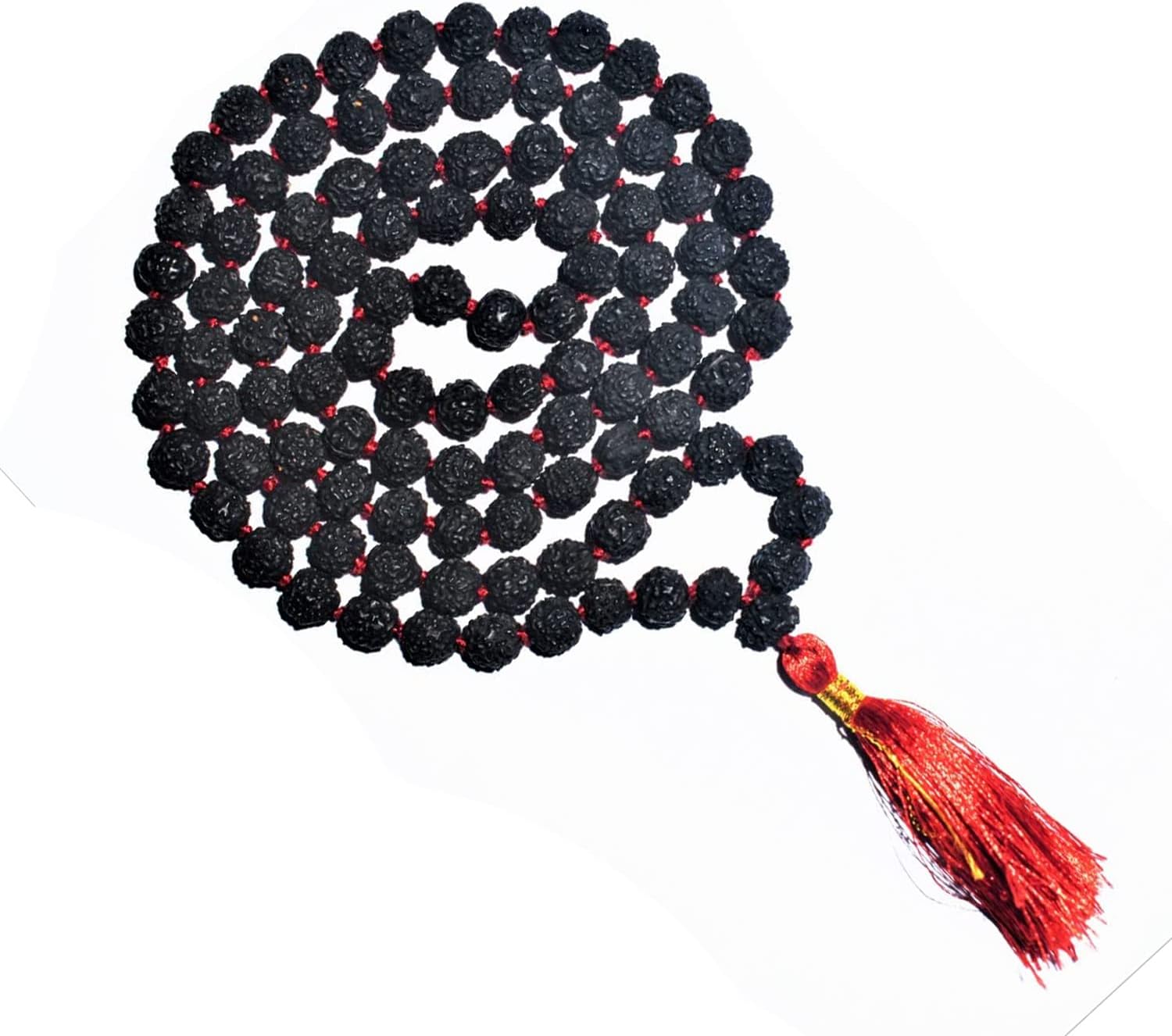 Vado 5 Mukhi Black Rudraksha Mala Dipped in Oil and Herbs (Mantra Siddha)