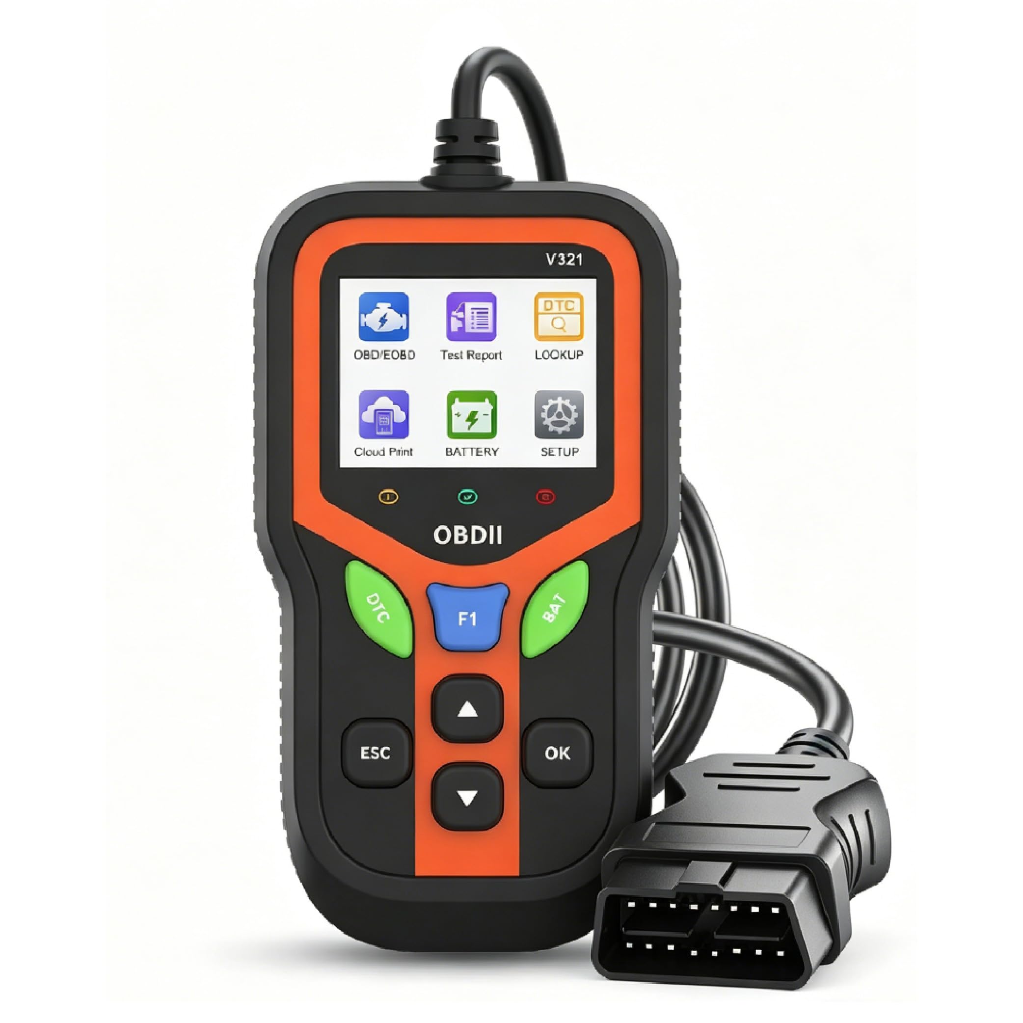 ZKSJFU OBD2 Scanner for Lexus LS400 LS460 LS500 LS500h LS600hL, 2.4-Inch Display, Plug and Play for Fault Code Diagnosis and Clearing Only No Resetting or Programming
