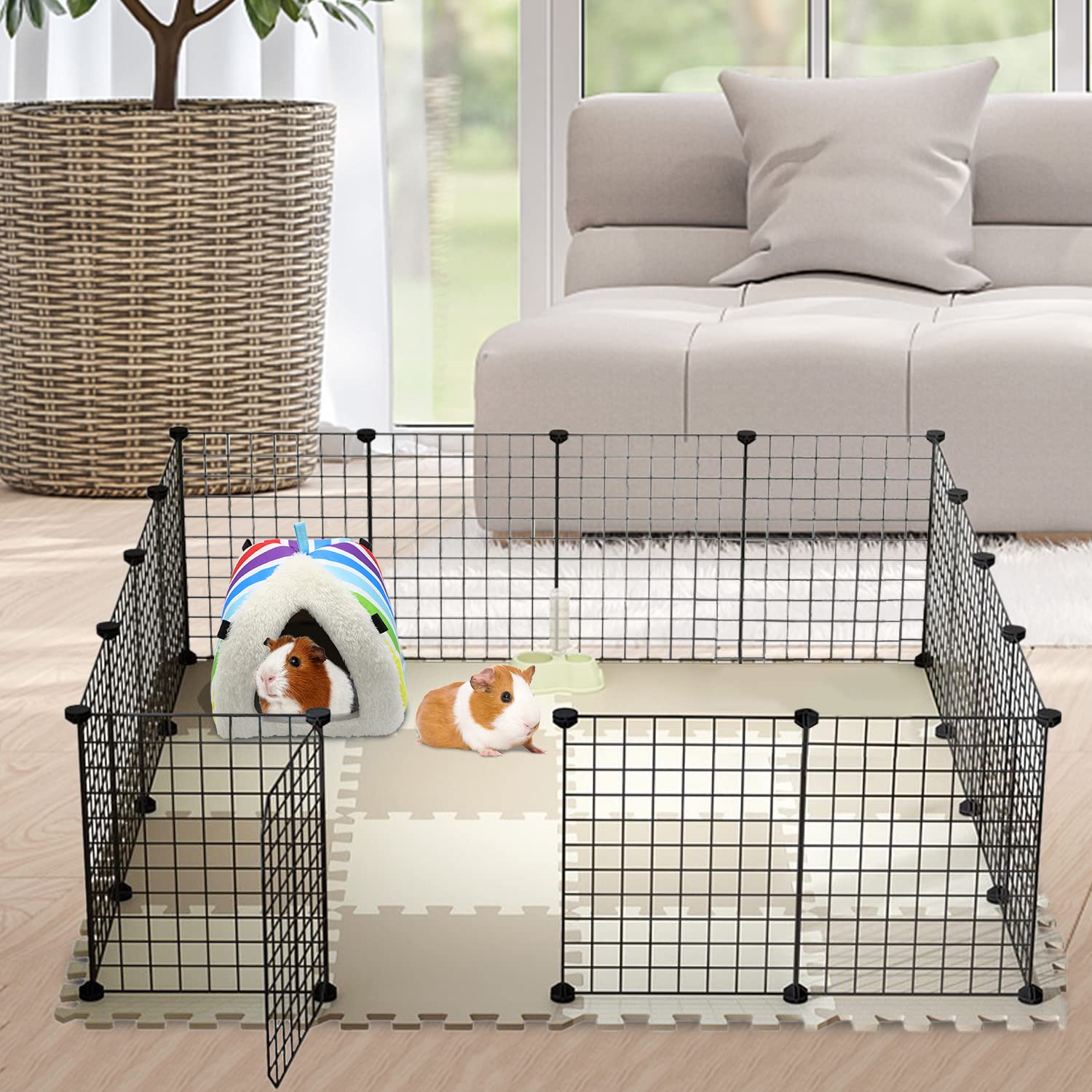 Wontee Meerschweinchen-Bett – Höhlenhaus, 21,6x22,6x19,1 Cm, Für Hamster, Ratten, Igel, Waschbar