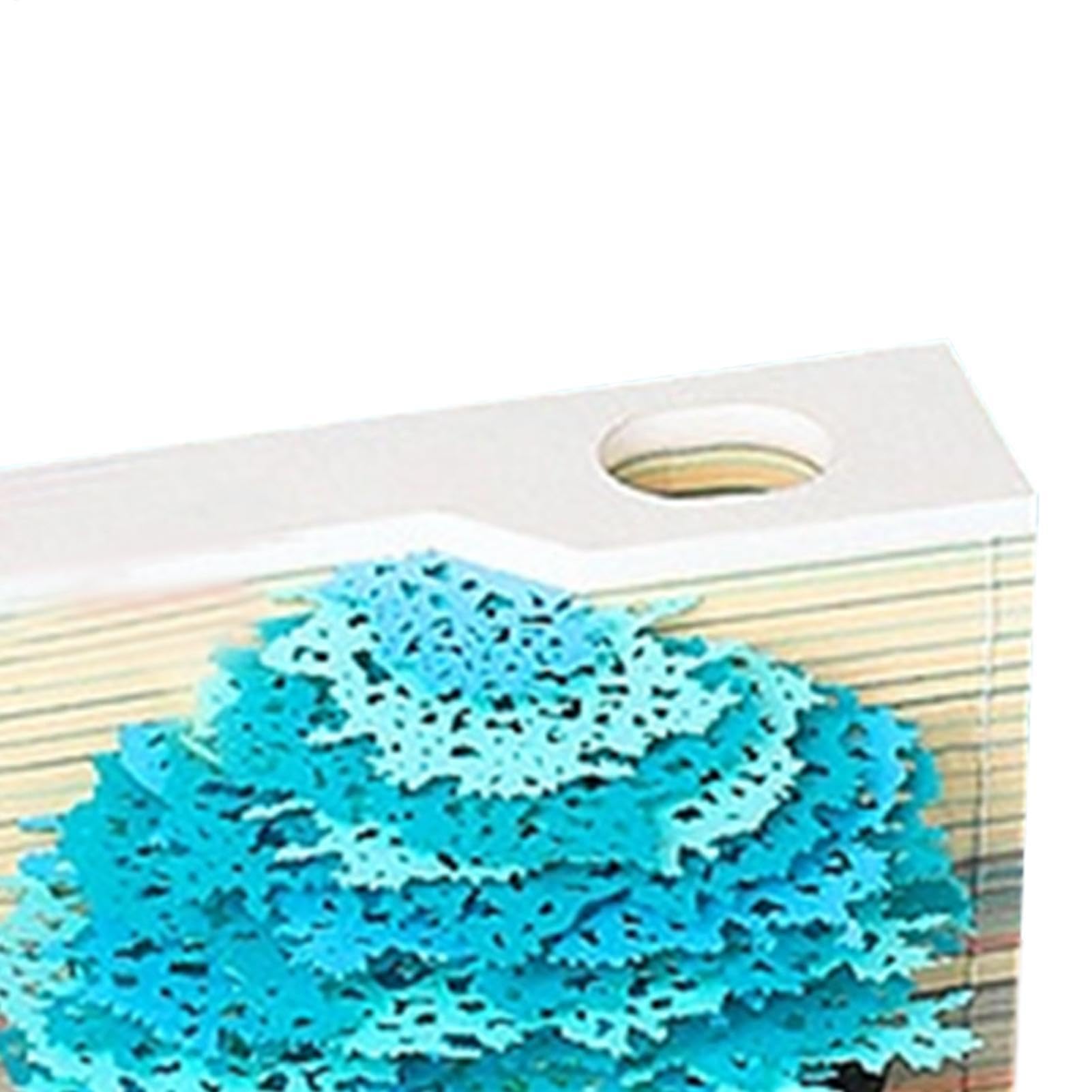 3D-Memo-Kalender 2027 Schreibtisch 3D Skulptur LED Tischuhr Notizblock | Büro Schreibtisch Papier Kalender Für Wohnheim, Schlafzimmer, Wohnzimmer, Homeoffice, Schule, Wohnung und Bücherregal