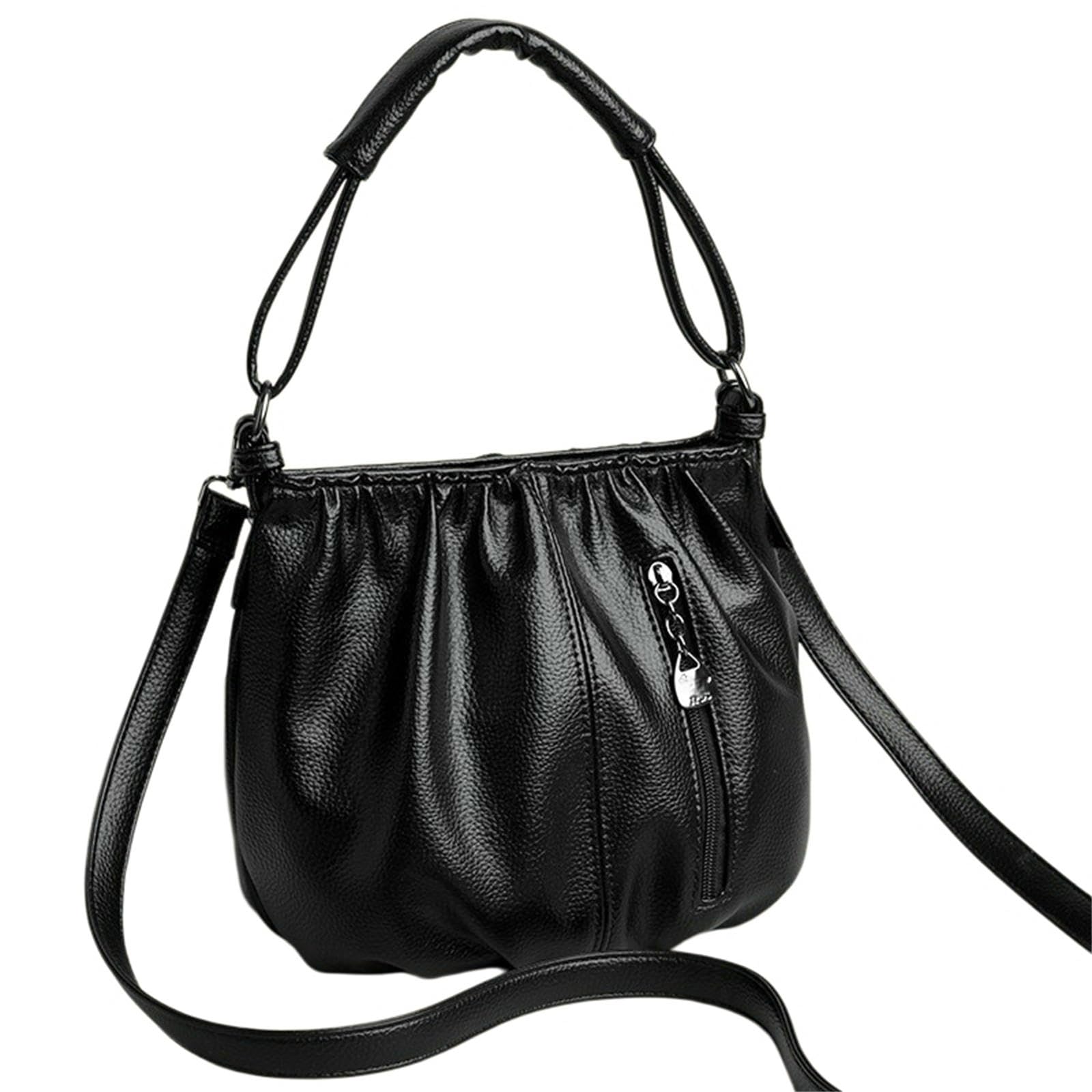 Borsa Elegante da Donna A Tracolla Versatile per Le Gite-Nero