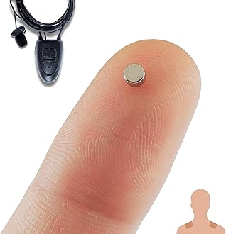 PingaOculto Spy Earpiece Bluetooth Wireless Earphones Invisible Hidden Mini Headset Exam Phone Wired Microphone Adhesive Strips - Secret Earphone Micro Listening Ear Cheating (Spy Earpiece Nano V5)