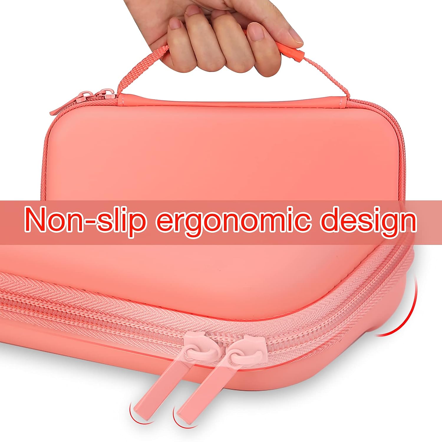 HEYSTOP Compatible with Switch Lite Carrying Case, Soft Glitter TPU Protective Case Games Card 6 Thumb Grip Caps for Nintendo Switch Lite Accessories Kit(Pink)