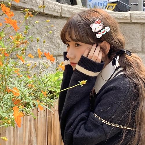 Miniatura 2 de Juego de 10 horquillas Kawaii de dibujos animados para niñas y mujeres, juego de horquillas, pinzas para el pelo, pinzas de pelo con pico de pato,