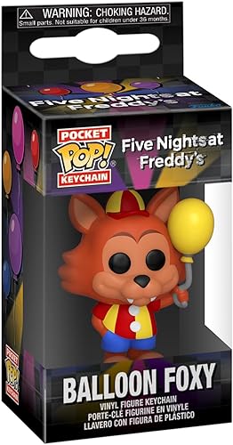 Miniatura 2 de Funko POP! - Llavero de Five Nights at Freddy's - Balloon Foxy Novelty Llavero - Mini figura coleccionable - Relleno de calcetines - Idea de regalo
