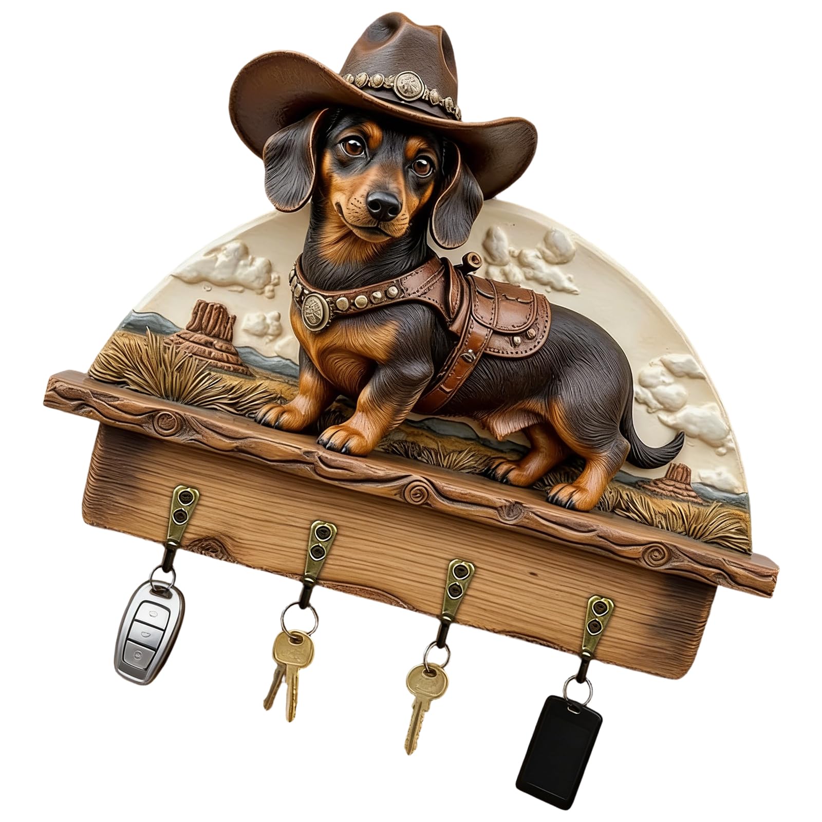 Kangnice Unique Wooden Cottage Holder Wall Mount with High Weight Capacity for Secure Storage and Home Decoration Organizers