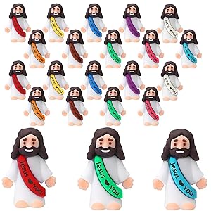 20PCS Little Jesus Figures, Mini Jesus Figurines i