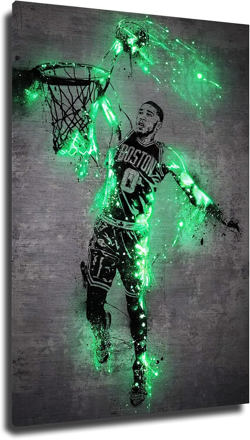 Neon Splash Jayson Tatum Poster: Boston Celtics Sri Lanka Ubuy