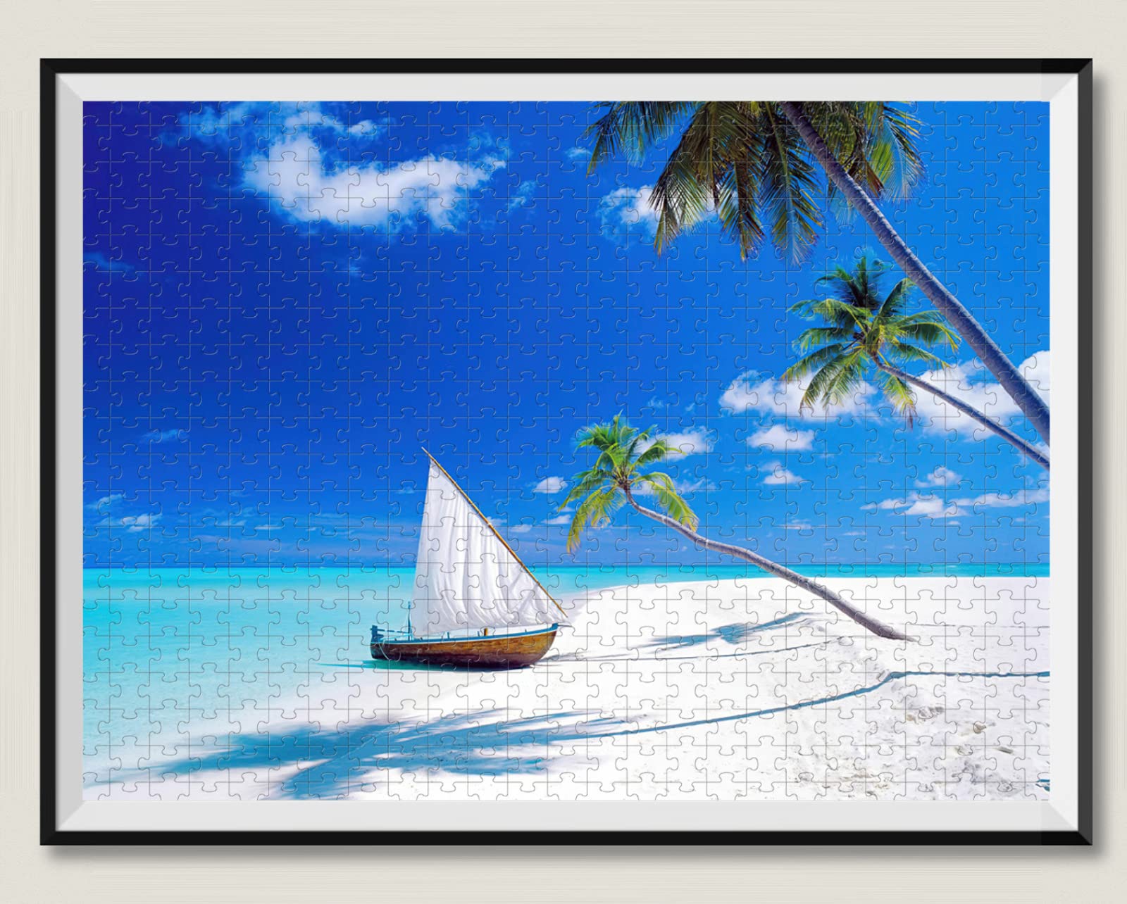 Puzzle in legno per adulti da 1500 pezzi Regalo per barche a vela sul mare Decorazione per feste di intrattenimento per il tempo libero