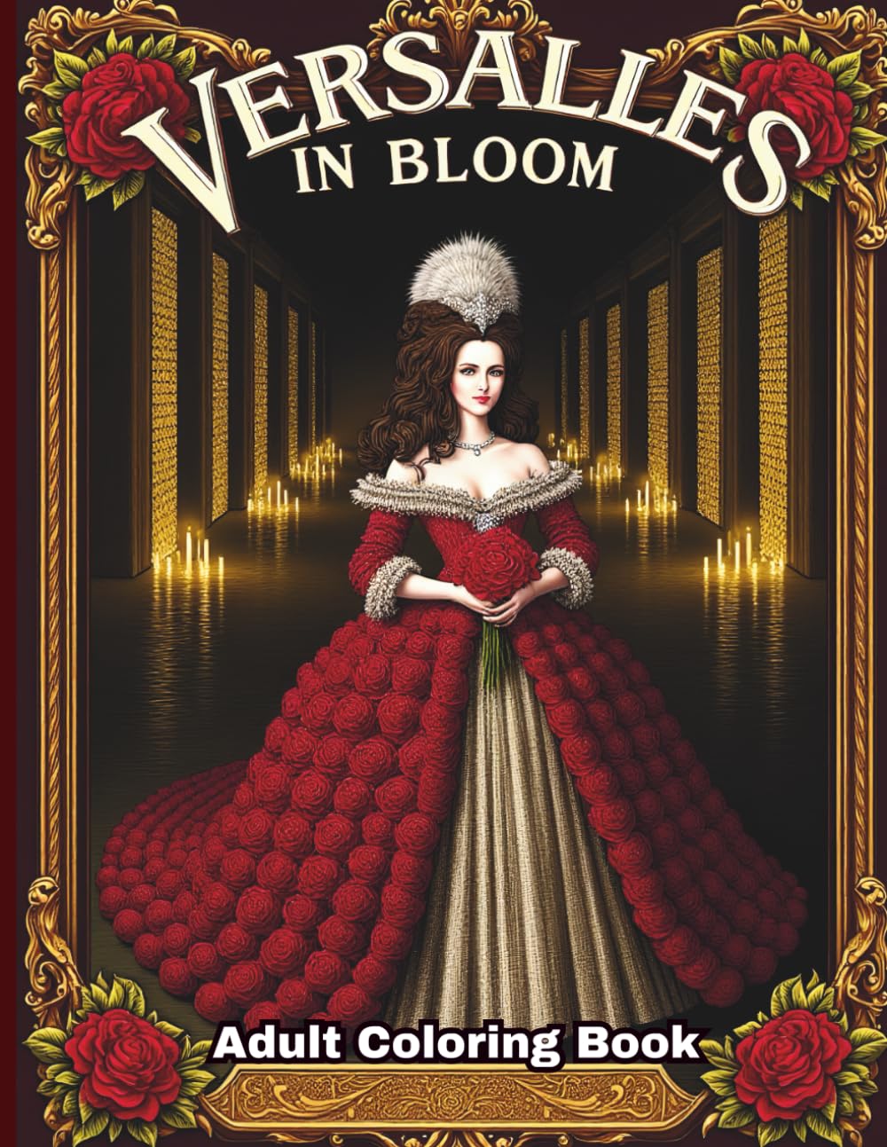 Versailles in Bloom: Adult Coloring Book: An Enchanting Adult Coloring Book of Rococo Beauty & Romance