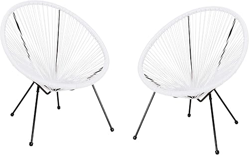 Vista 10 de GDFStudio Noble House Anson - Silla de tela hamaca para exteriores en verde azulado y negro (juego de 2)