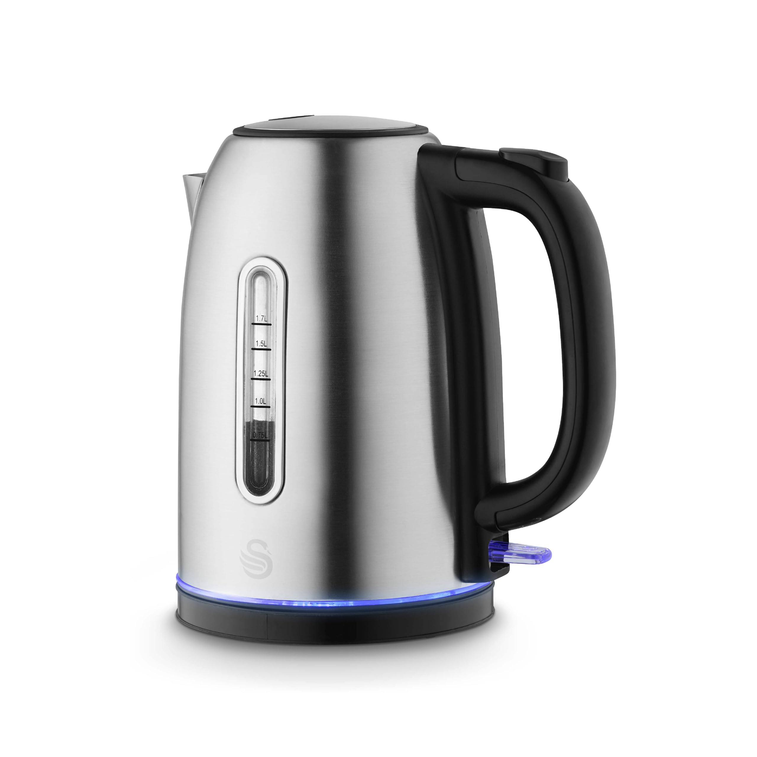 Swan Quiet Boil Cordless Kettle, 3Kw Fast Boil, Stainless Steel