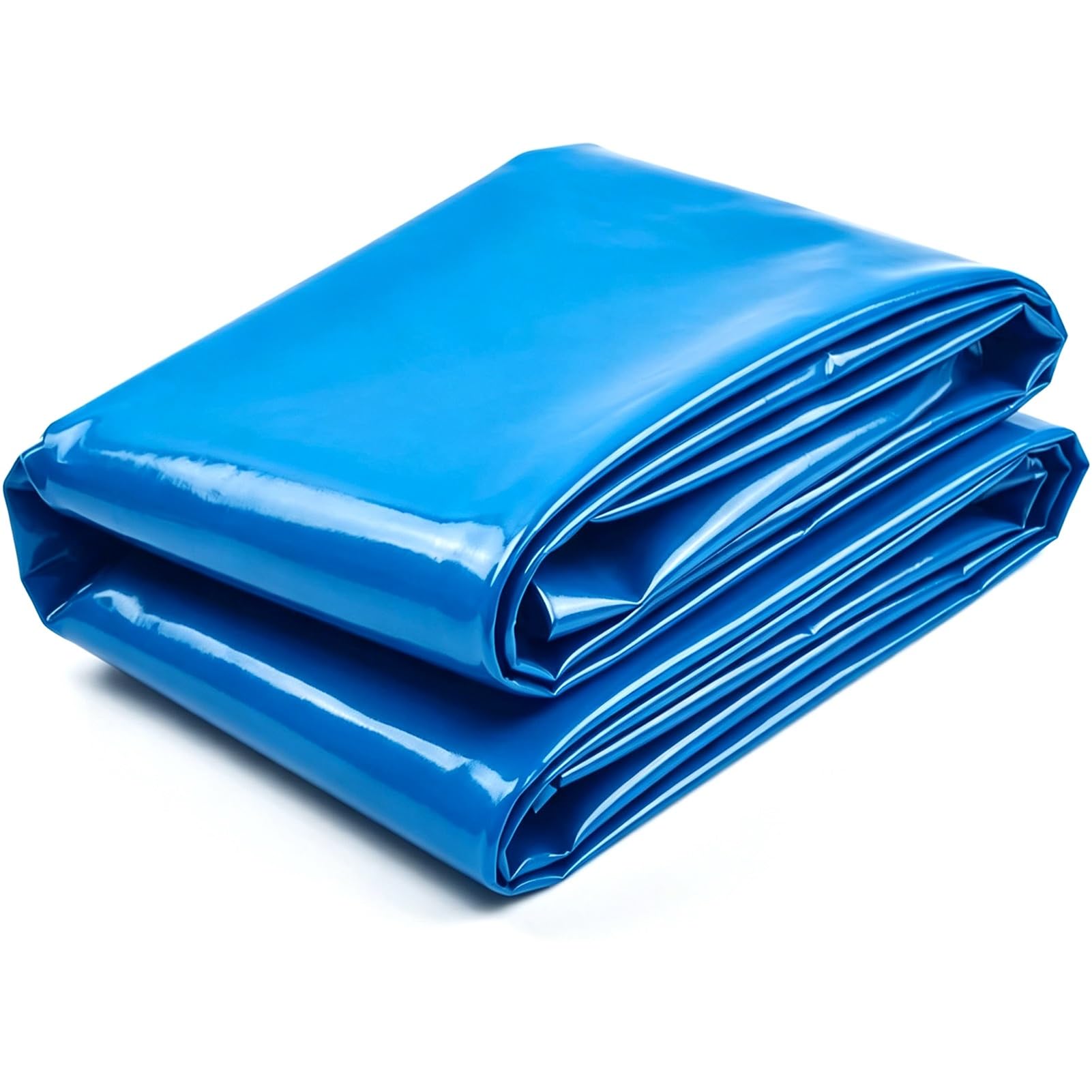 Wyściółka do stawu niebieska HDPE 6x6m 7x8m 10x15m Odporna na rozdarcie plandeka do stawu, wstępnie formowana membrana do basenu ogrodowego do naturalnie wyglądających stawów(8x10m)