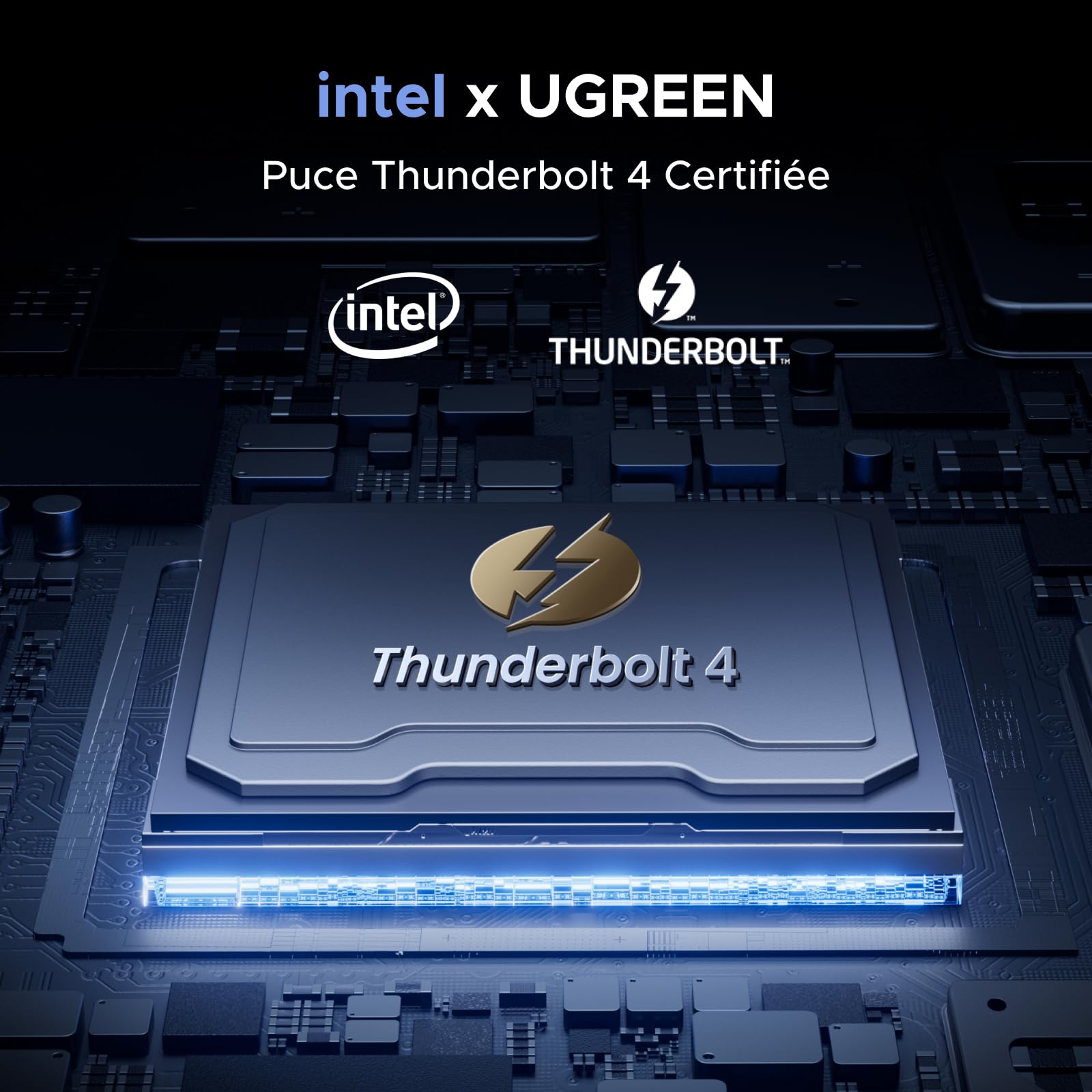 UGREEN Revodok Max 213 Dock Thunderbolt 4 40Gbps Station Accueil 13 en 1 Dual 4K 60Hz Unique 8K 30Hz Écran Extension 90W Charge pour Ordinateur avec USB 10Gbps RJ45 2.5GbE SD TF 3.5mm Audio Port