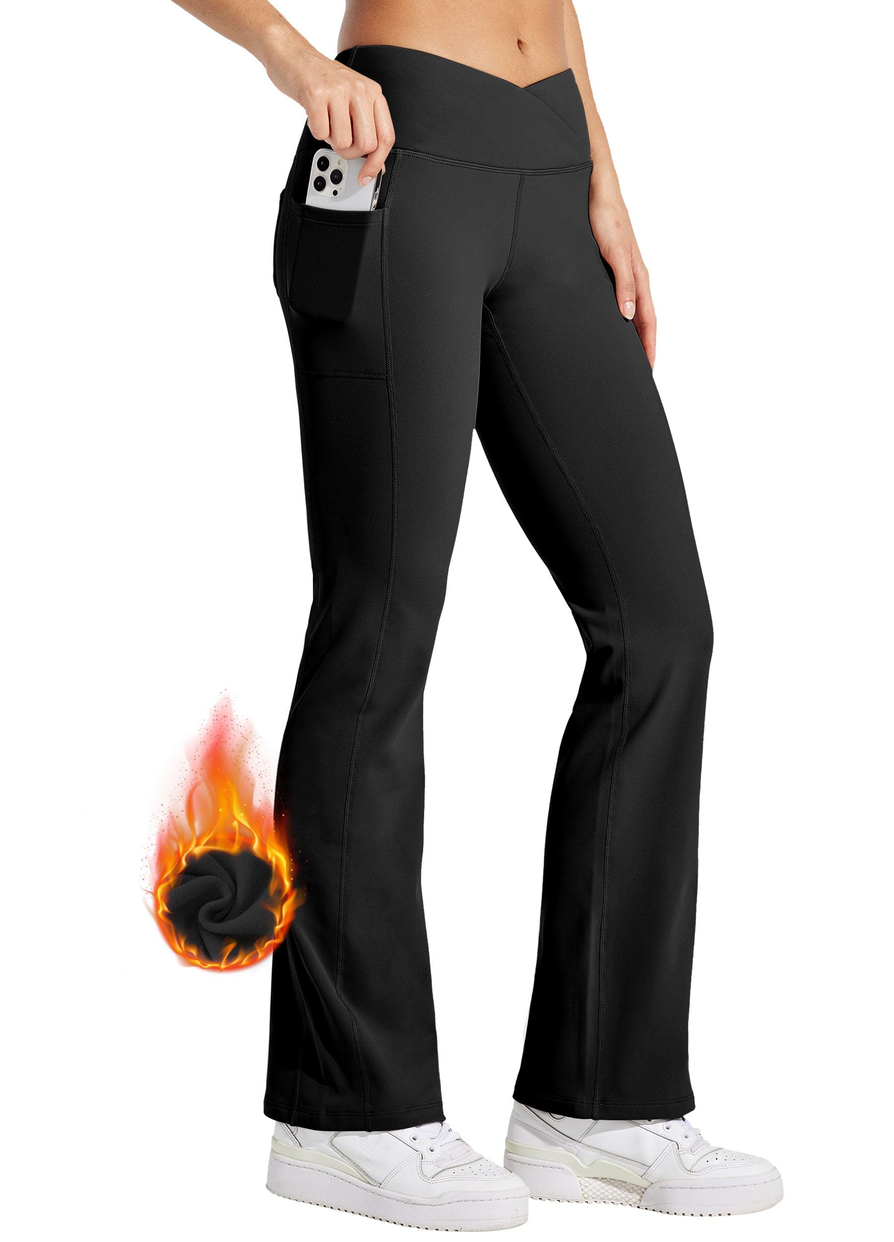 Willit Crossover Bootcut Leggings