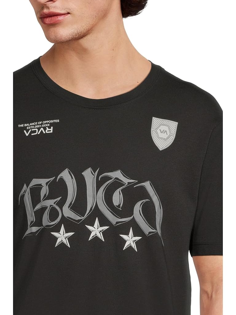 Black RVCA RVCA Star Fc Short Sleeve