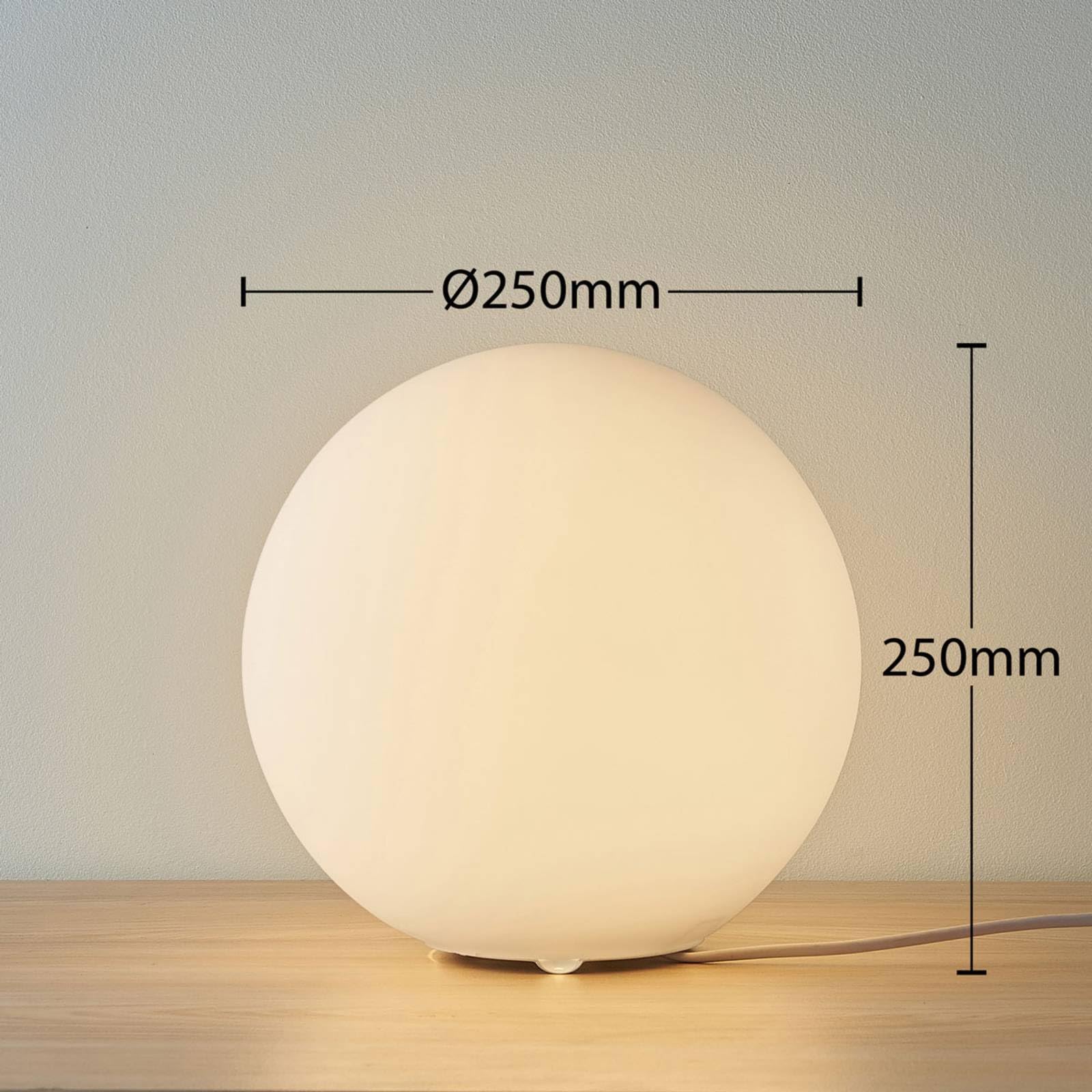 Lindby Lampada da tavolo (Moderno) colore Bianco, in Vetro ad es. Soggiorno & Sala pranzo davanzale lampada per finestra