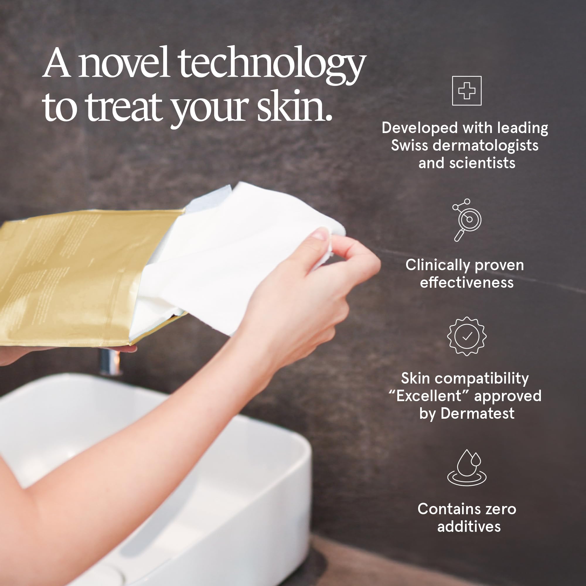 of Switzerland – Skin Clear Dry – pielęgnacja twarzy dla wrażliwej, suchej skóry z zanieczyszczeniami, opakowanie z 28 zastosowaniami, wegańska i bez dodatków, Szwajcarski made