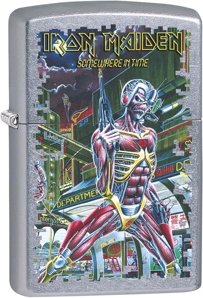 Zippo Lighter: Iron Maiden, Fear of The Dark - Black Matte 80061