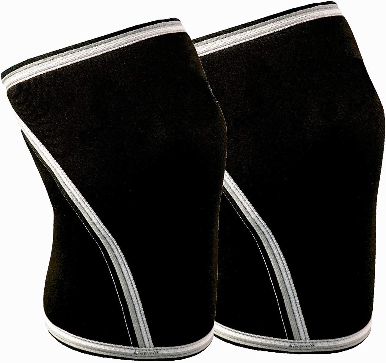 Knee Sleeves (1 Pair) 7mm Neoprene Thick Compression Knee Brace Support for Weightlifting, Powerlifting, Squatting & Fitness Training for Women and Men Black (MEDIUM)