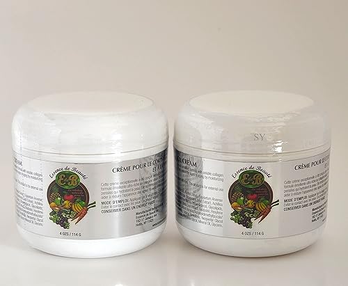 Essence De Beaute Crema de colágeno de 4 onzas, paquete de 2 con muestra de perfume en rollo gratis
