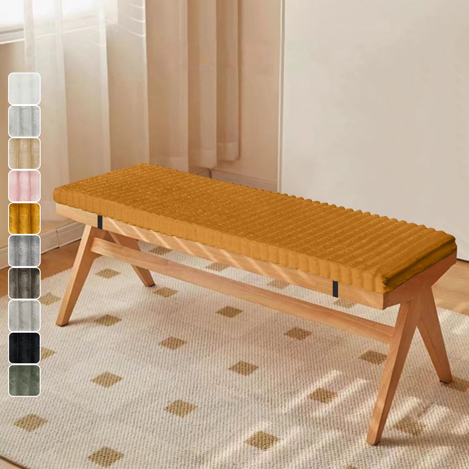 Coussin de siège pour banc de jardin pour soulager les assises rigides