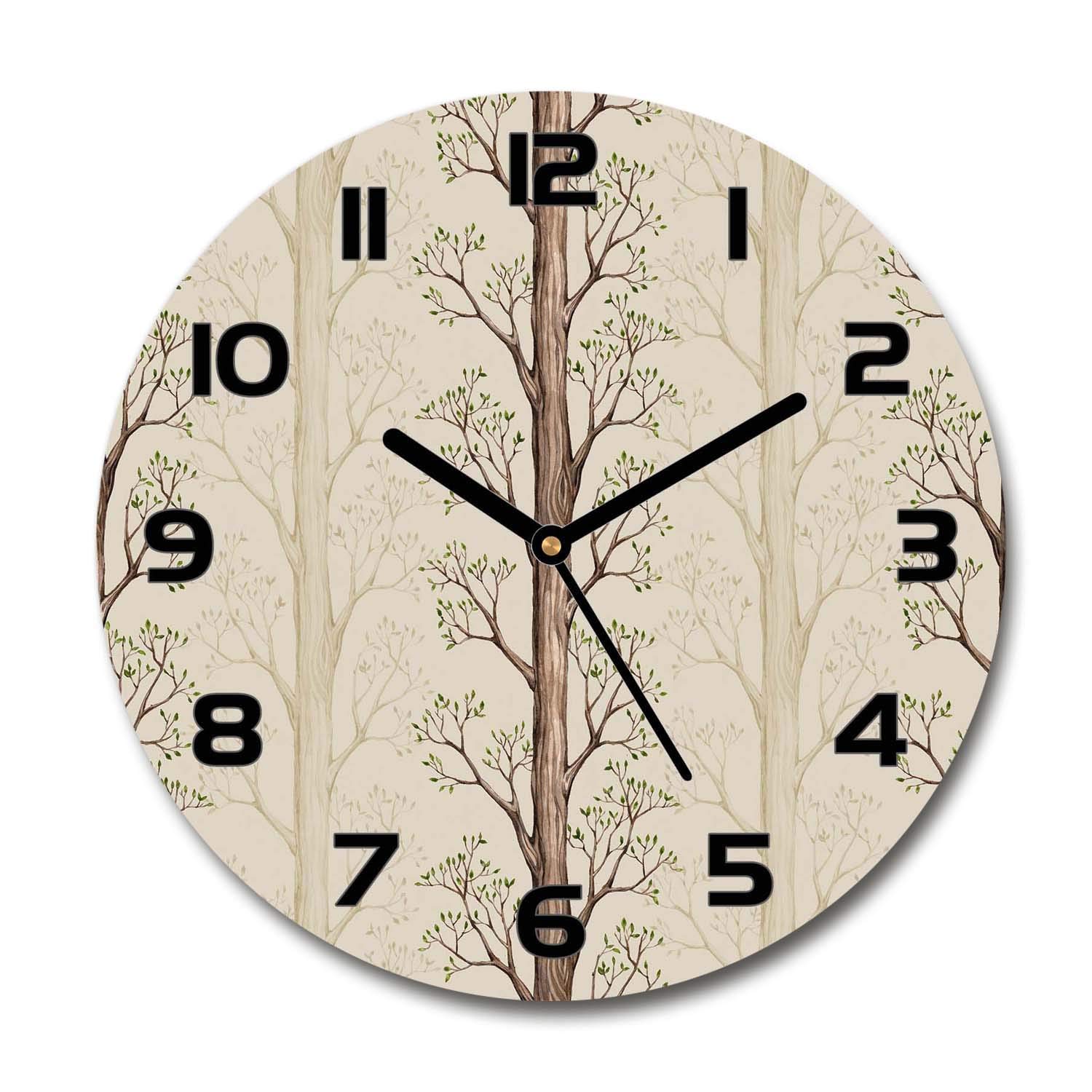 Horloge en verre rond 30cm silencieuse pour en finir avec le tic-tac