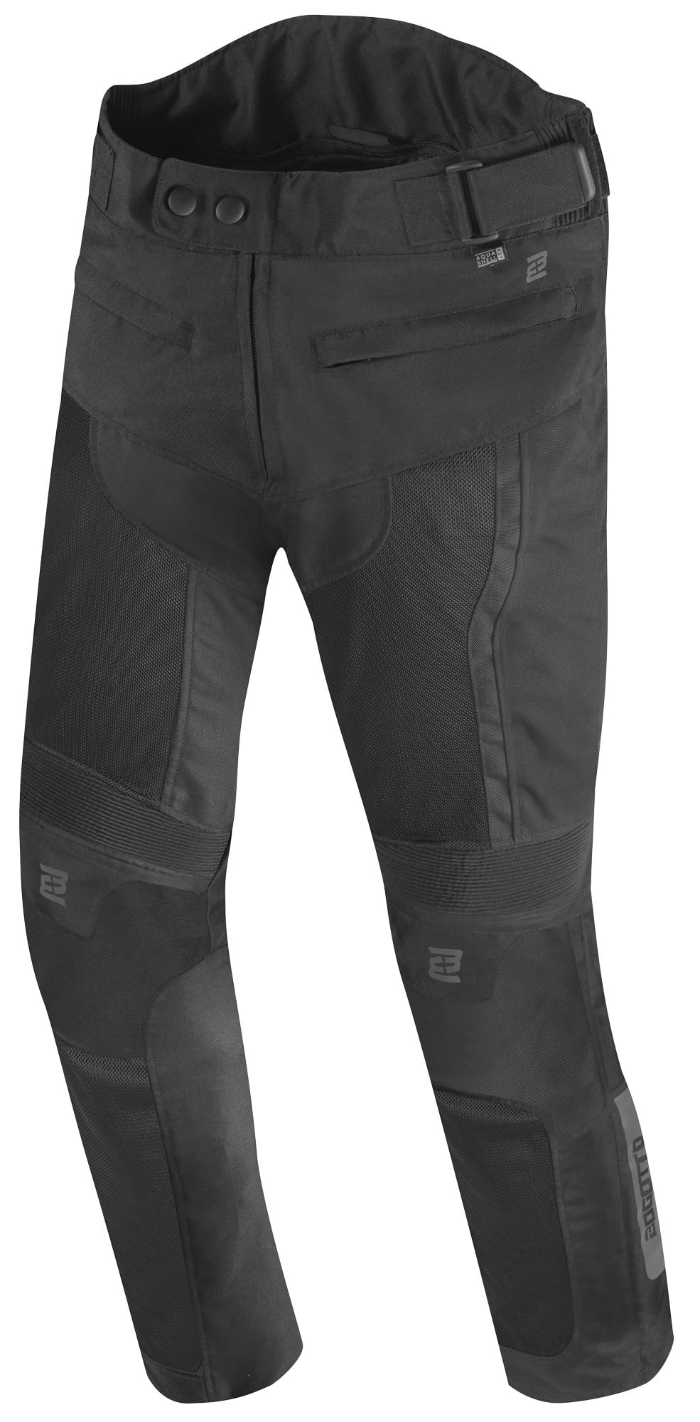 Bogotto Vysio wodoodporne tekstylne spodnie motocyklowe 2w1, czarny, 4XL