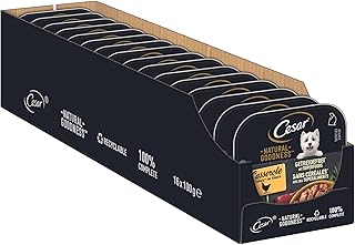 Cesar Natural Goodness Premium Hunde Nassfutter in der Schale Casserole in Sauce Getreidefrei mit Superfoods und Huhn 16x100g product image