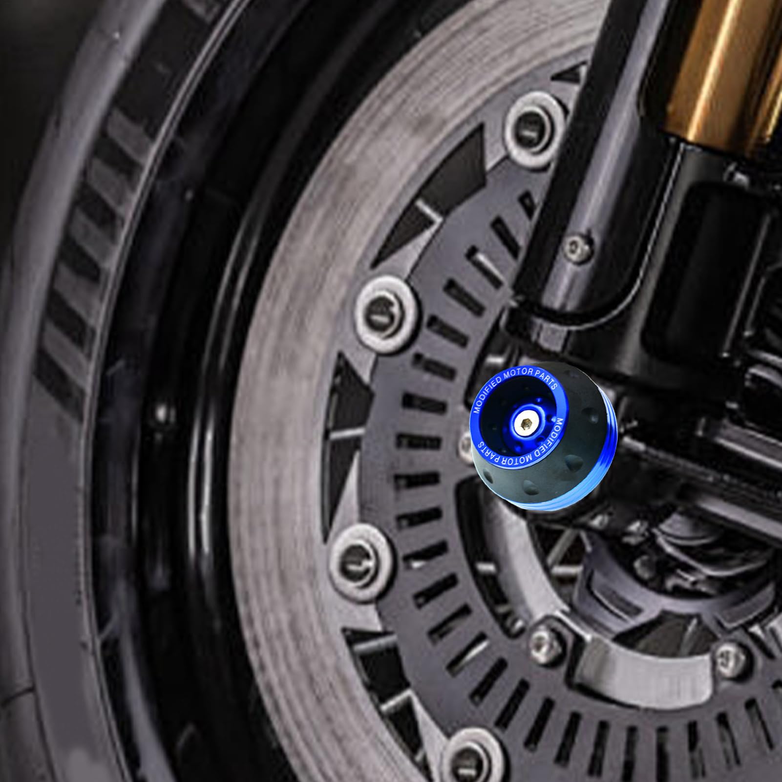 ALEOHALTER Sliders De Cadre Moto Universels - Protection Anti-Chute Robuste En Aluminium & Plastique - Noir Mat