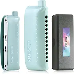 KONGSHENG Gaita cromática, gaita moderna de 12 furos de C para iniciantes e adultos profissionais com design exclusivo