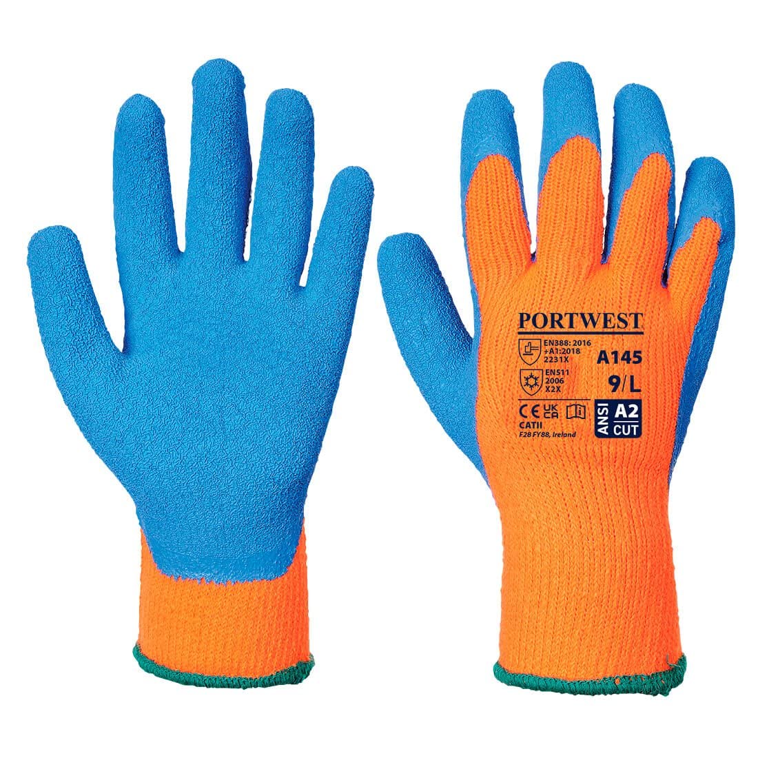 Portwest - Gants anti froid Cold Grip 9 - Orange/Bleu