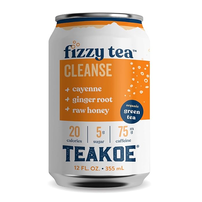 Buy TEAKOE Fizzy Tea 100 Organic Green Tea w/ Cayenne & Ginger