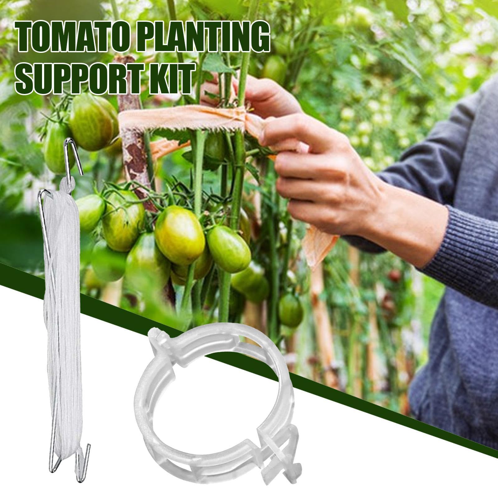 Pflanzenclips zur Unterstützung, Tomatenpflanzungs-Sets, multifunktionale Befestigung, Veredelungsklemme für Zuhause, Garten, Gewächshaus, professioneller Bauernhof