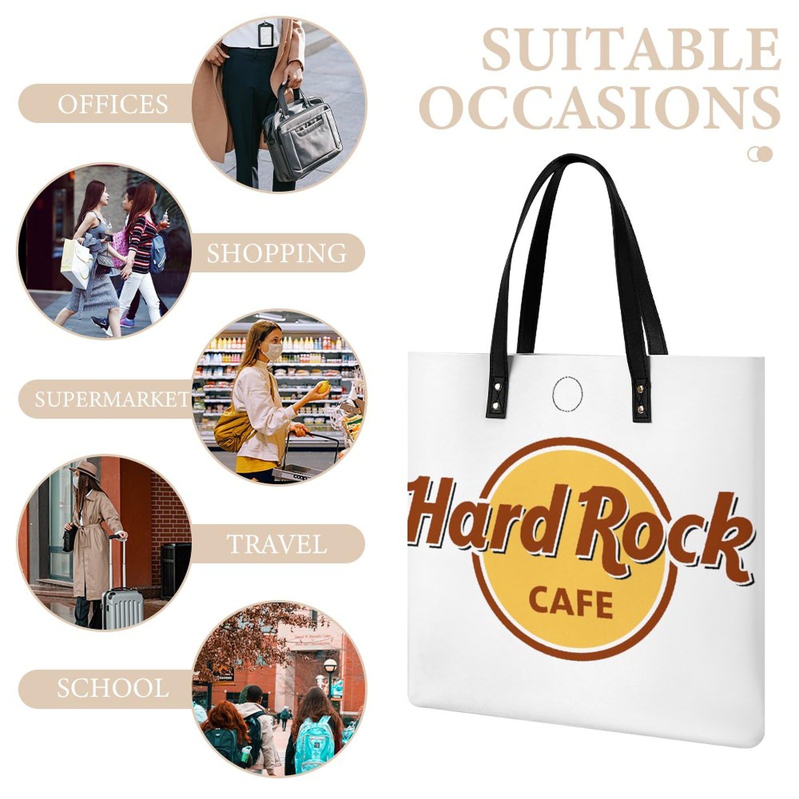 Amazon.co.jp: ハードロックカフェ バック トートバッグ レディース  