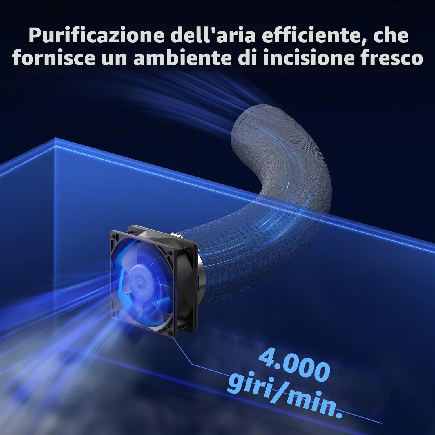 LONGER Copertura protettiva con ventilazione, 69,9 x 69,9 x 30,0 cm Copertura protettiva per macchina da taglio laser per la maggior parte delle macchine per incisione laser Isola contro fumo e odore