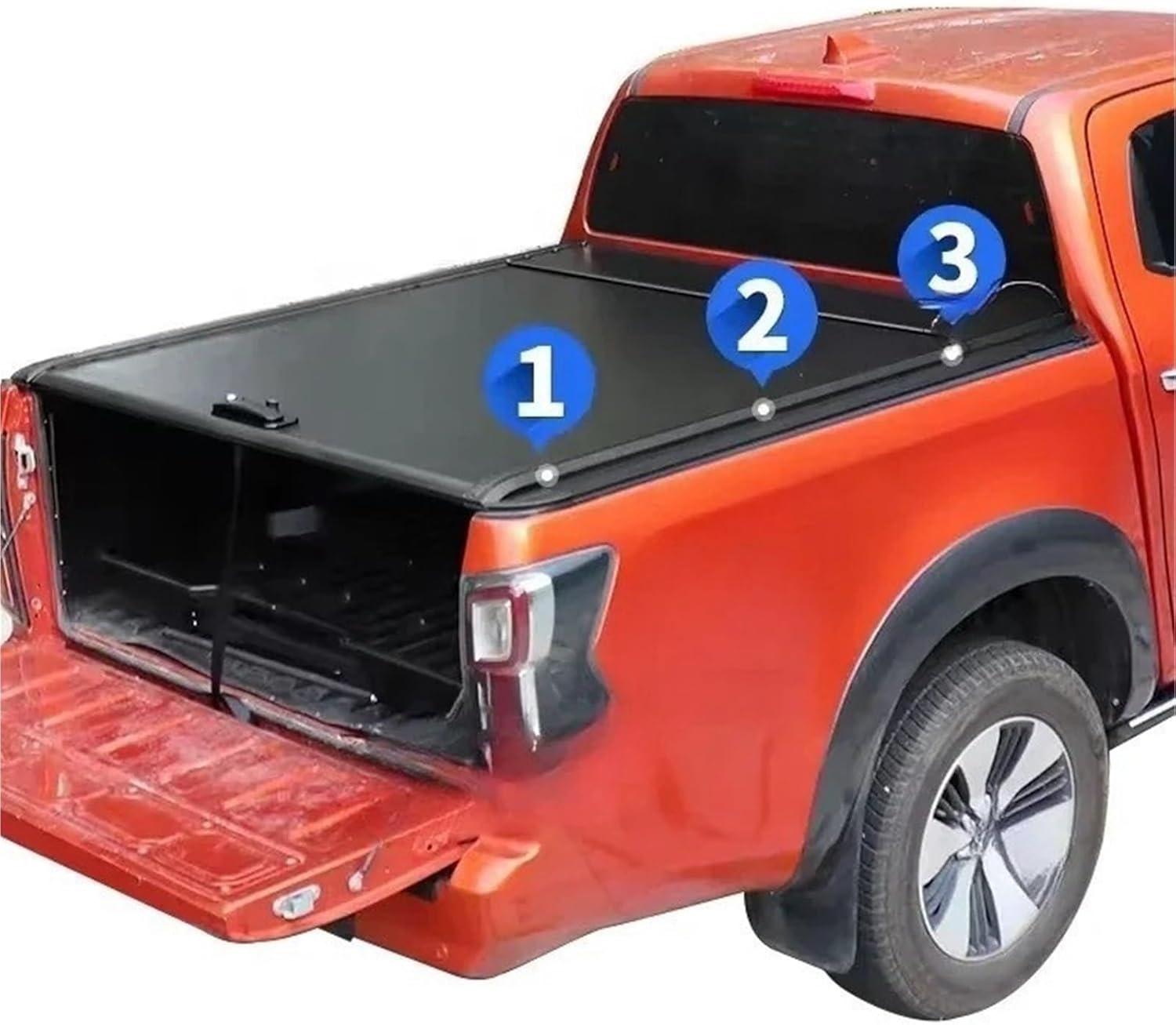 Aluminium Roller Lid Shutter Retractable Truck Bed Cover Tonneau Cover Hilux for 3500 Compatible with Duramax 8ft