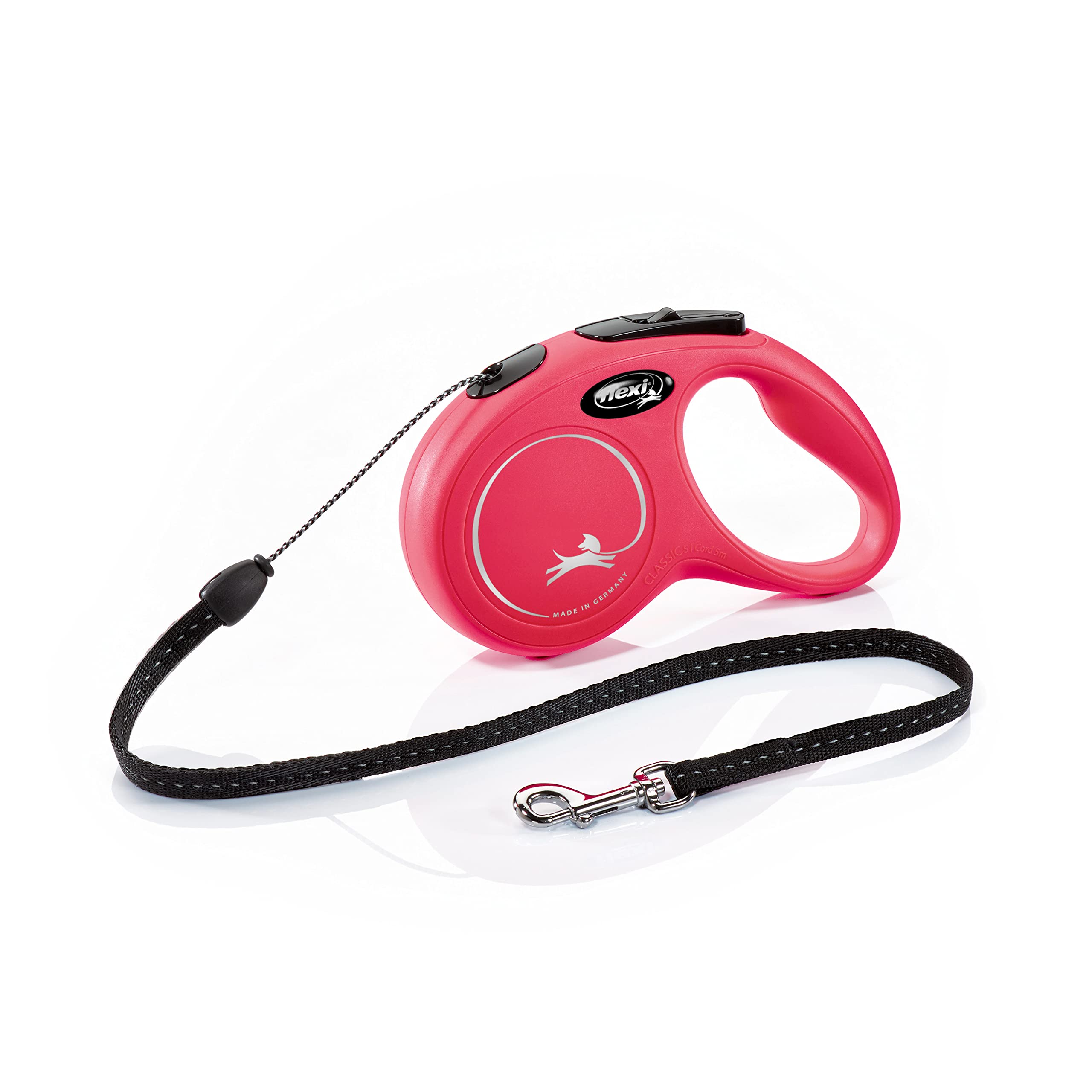 flexi Classic S Cord 5 m red, retractable leash for dogs up to 12 kg