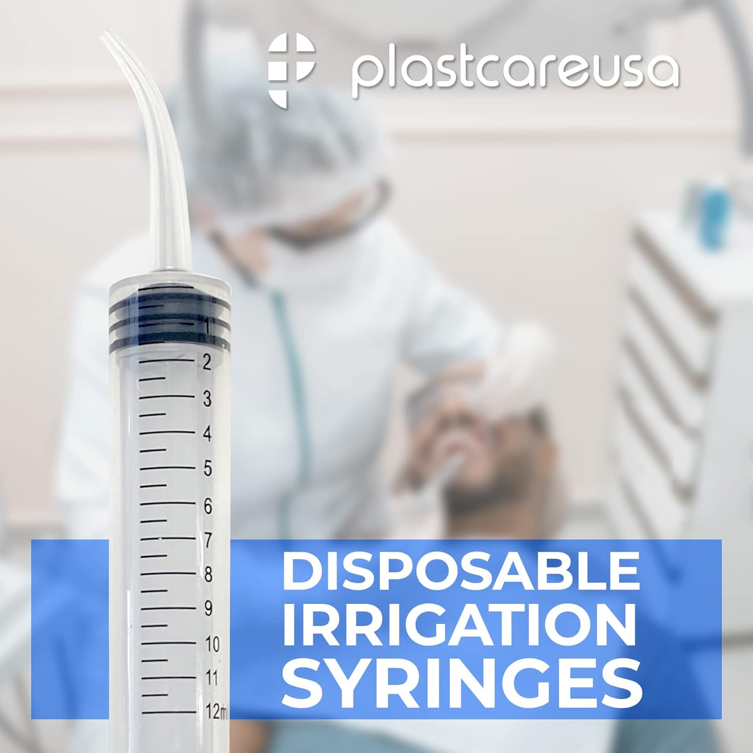 10 Disposable Curved Tip 12ml Dental Oral Dispensing 12cc Syringes (with Measurements) for Dental, Pets, Liquid : Industrial & Scientific