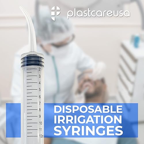 Miniatura 4 de 10 jeringas desechables de punta curvada de 0.4 fl oz de dispensación oral dental de 12 cc (con medidas) para dentales, mascotas, líquidos