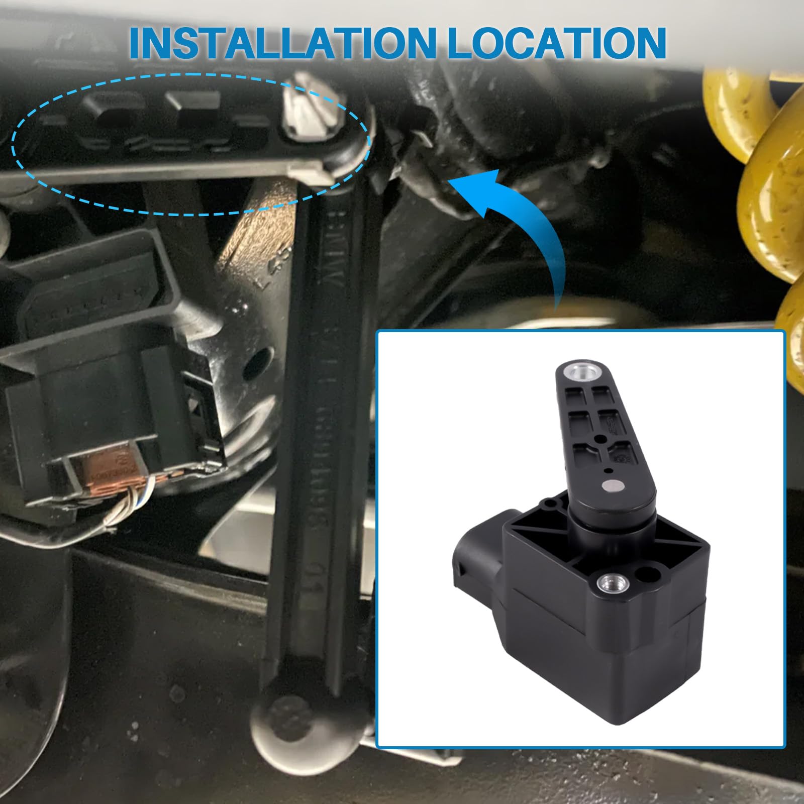 Sensor de xenón original compatible con 1er E81 E82 E87 E88 3er E46 E90 E91 E92 5er E39 E61 6 E63 E64 7er E38 E65 E66 E67 1993-2013, 37140141444 37141093699