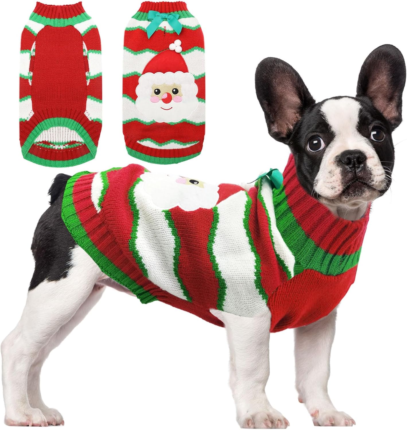 XGDMEIL Dog Christmas Sweater for Small Medium Dogs Cats