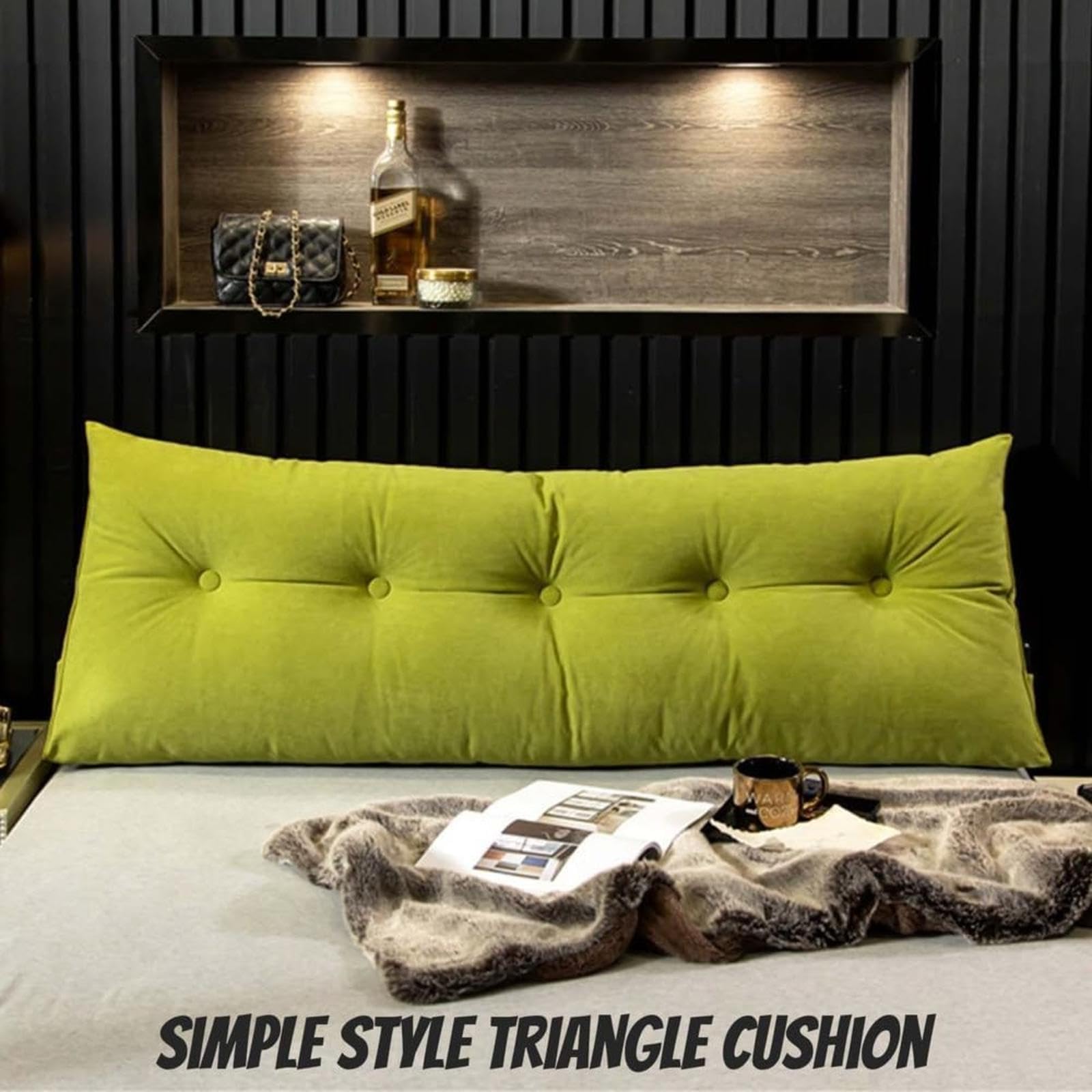 YSZBD Cojin Lectura Respaldo De Cama Almohada Triangularcojines Grandes Cojin Respaldo Sofa Cojines Grandes Camarespaldo Cabecero Desmontablefunda Lavable,#3-150x50x20cm