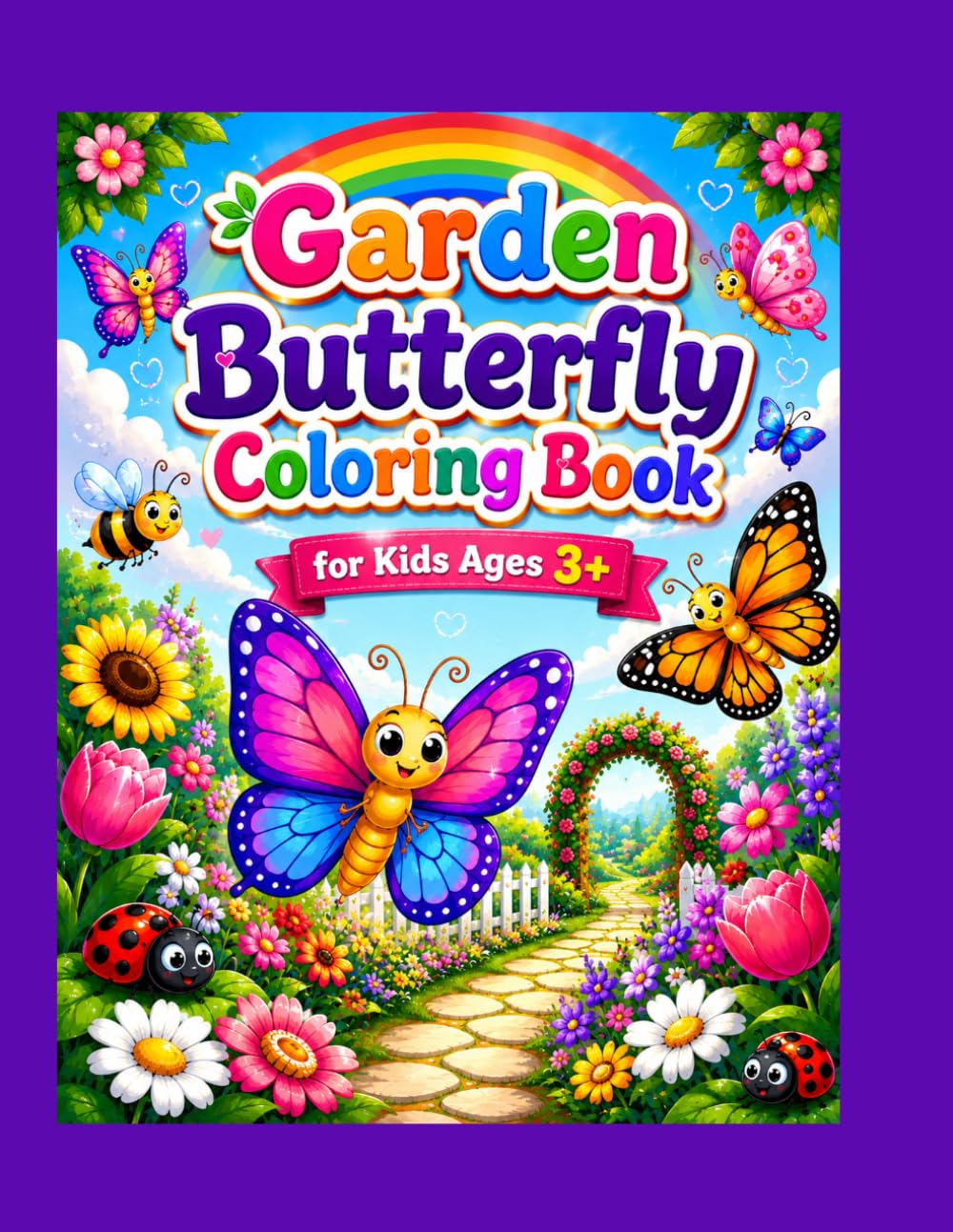 Garden Butterfly Colouring Book: A Cute Coloring Adventure