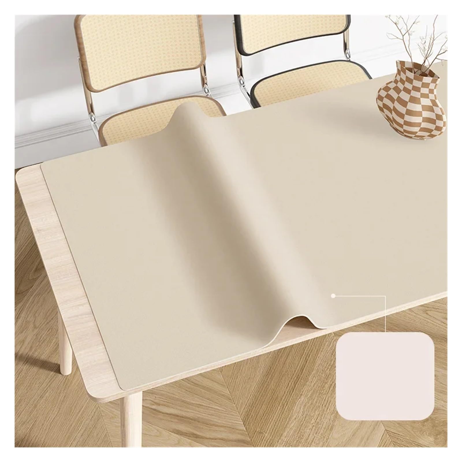 Tappetino da scrivania in pelle, grande tovaglia impermeabile double face, copertura da tavolo facile da pulire for casa e armadietto(Color 2,50x120cm)