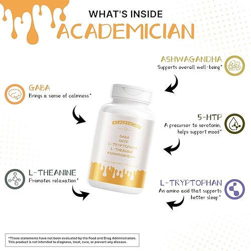 Miniatura 4 de Ashwagandha Suplementos con GABA Suplemento L-triptófano Cápsulas 5-HTP L-teanina - 120 unidades