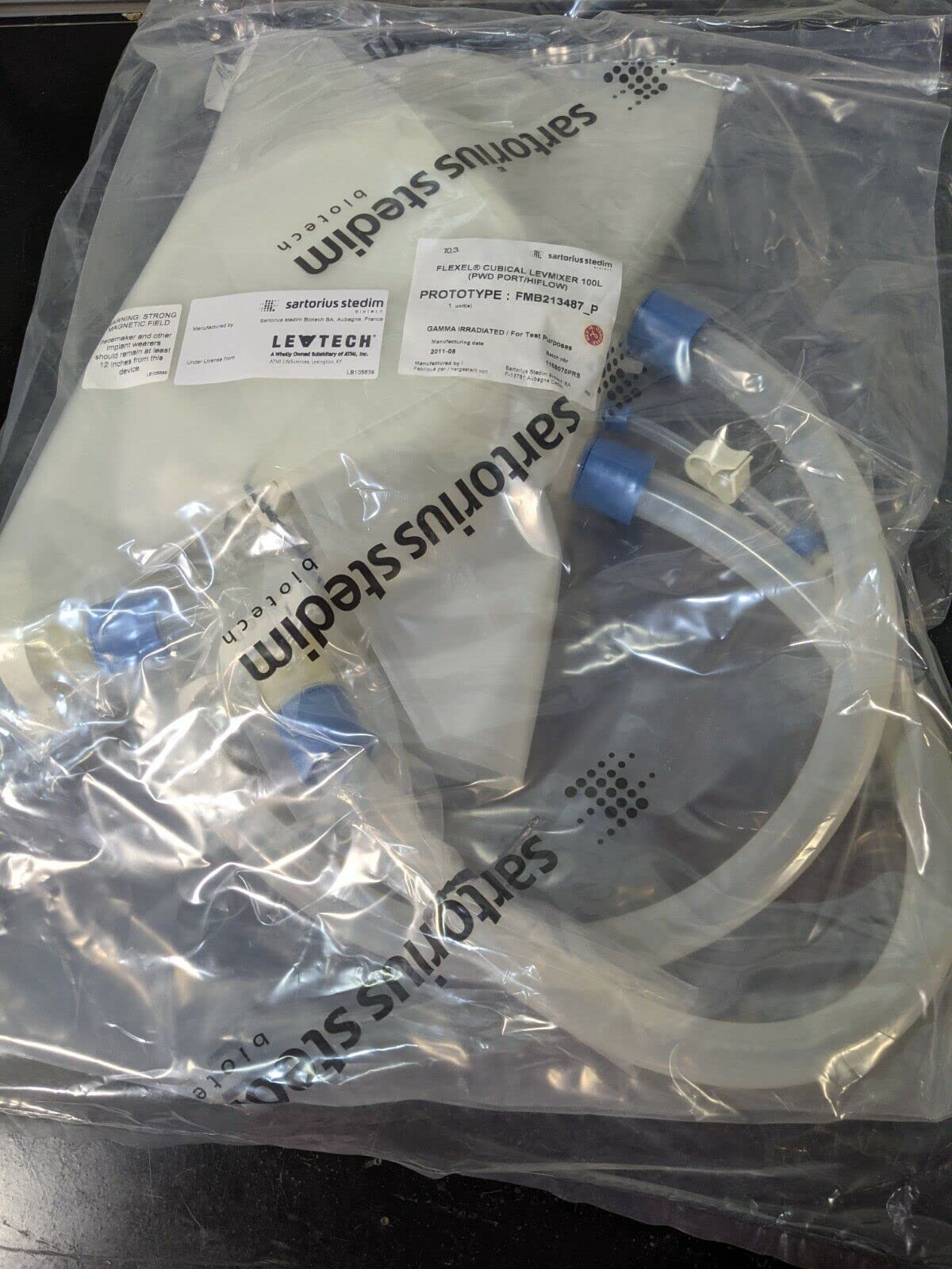 Sartorius Stedim Flexel Cubical Levmixer 100L Bag PWD Port/HIFLOW FMB213487_P