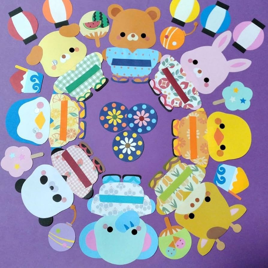 ◇オーダーページ◇  クラフトパンチ / 壁面 Amazon.co.jp: クラフトパンチ 動物 お祭り 壁面飾り : おもちゃ