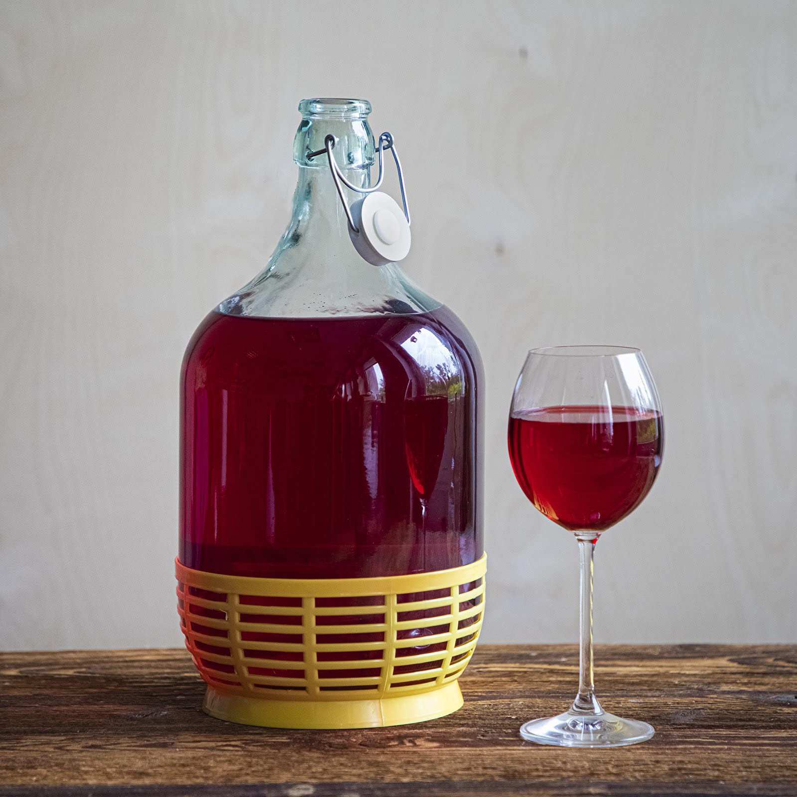 Damigiane Vetro Per Vino 5L - Set Da 2 Con Tappi Airlock Per Vinificazione Casalinga - Foto 10